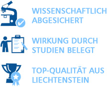 QRS ist wissenschaftlich abgesichert, die Wirkung durch Studien belegt, Top-Qualität aus Liechtenstein