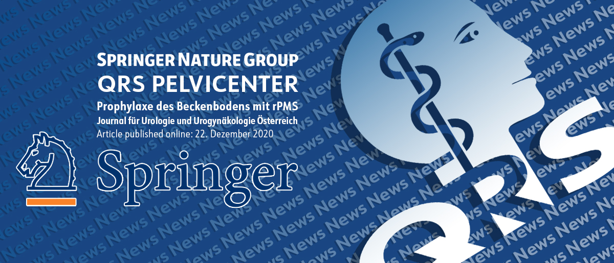 QRS Pelvicenter Beckenbodentherapie, Beckenbodenprophylaxe mit der rPMS, neuer Artikel im Springerverlag